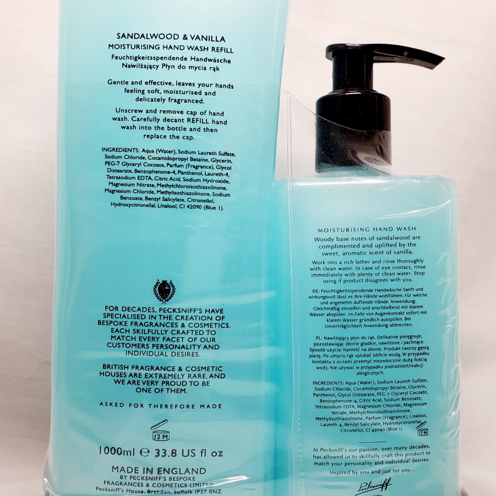 Pecksniffs Handwash Sandalwood & Vanilla 50.7 oz